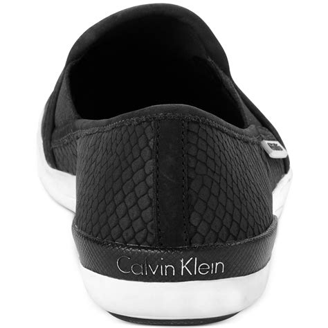 calvin klein black slip on shoes|calvin klein sneakers wome.